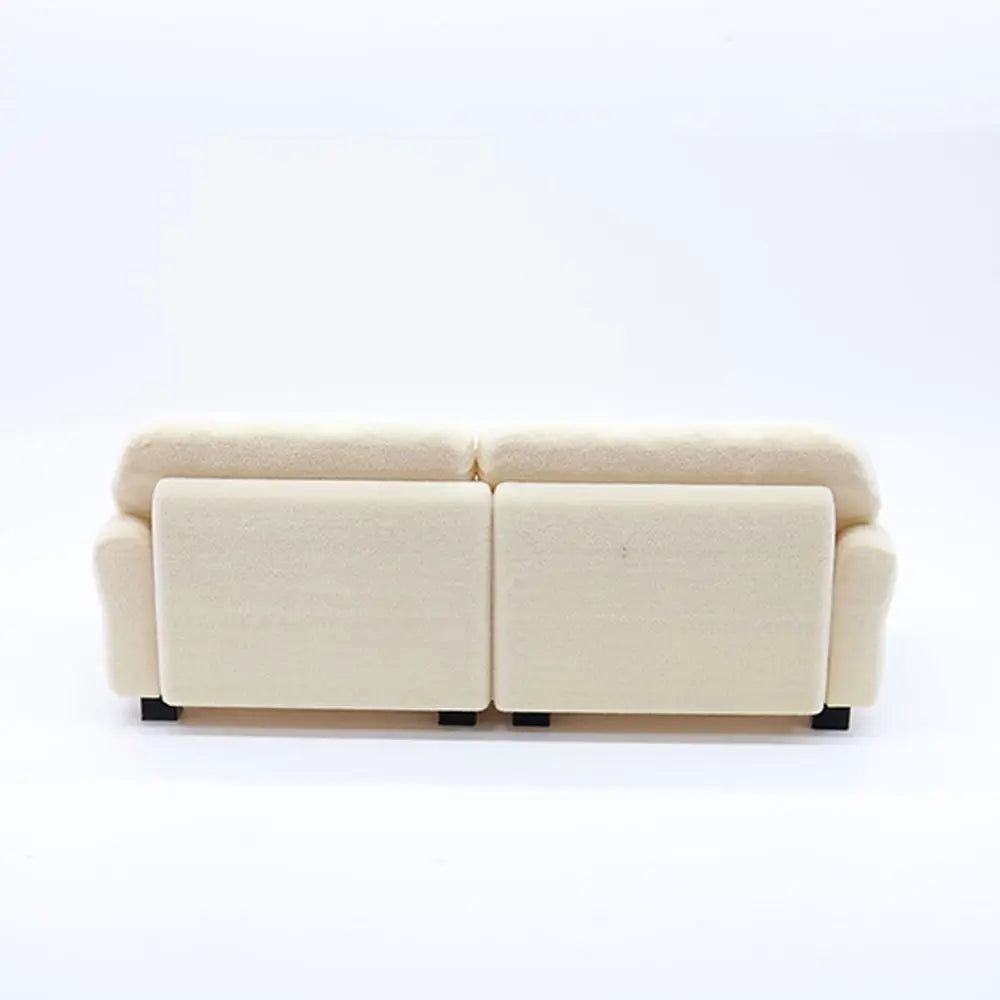 Miniature Flocking Sofa Model — Dollhouse Living Room Furniture Accessory