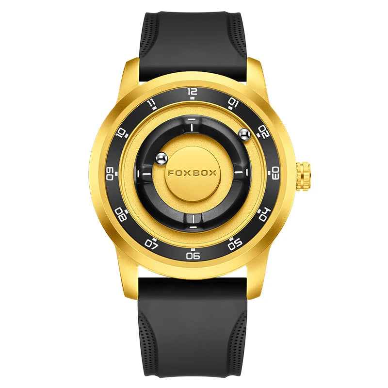 foxbox Planet Design Quartz Watch — Floating Magnetic Pointer Men's Timepiece