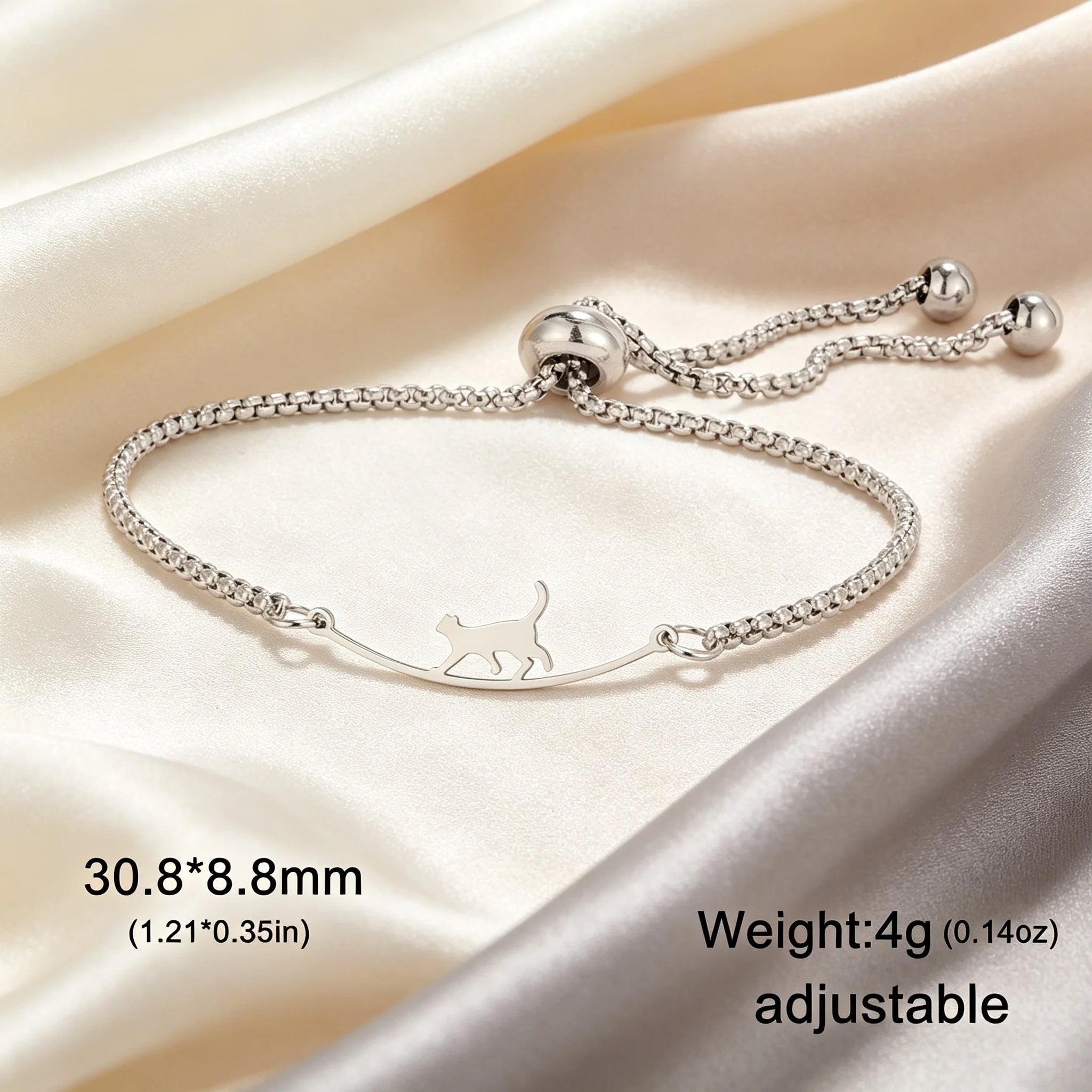 Dachshund Dog Stainless Steel Bracelet — Elegant Animal Jewelry for Women