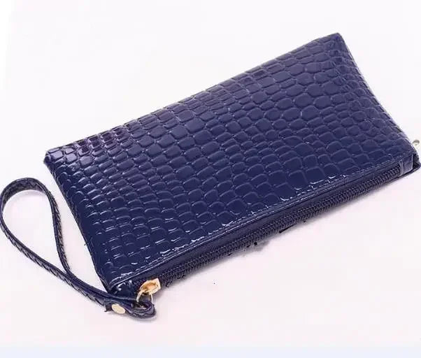 eTya Women's PU Leather Wristlet — Compact Coin Purse & Card Holder