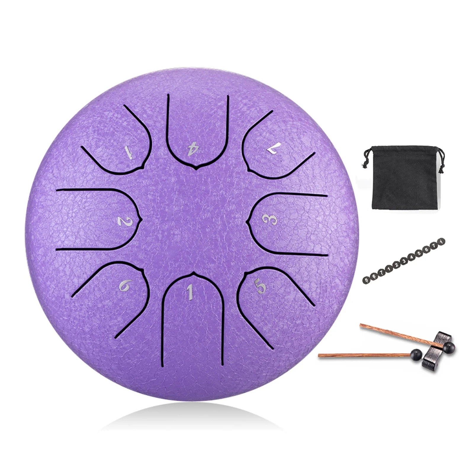 Crazy Stone 3 Inch Handpan Drum — Ethereal Steel Tongue Percussion Kit