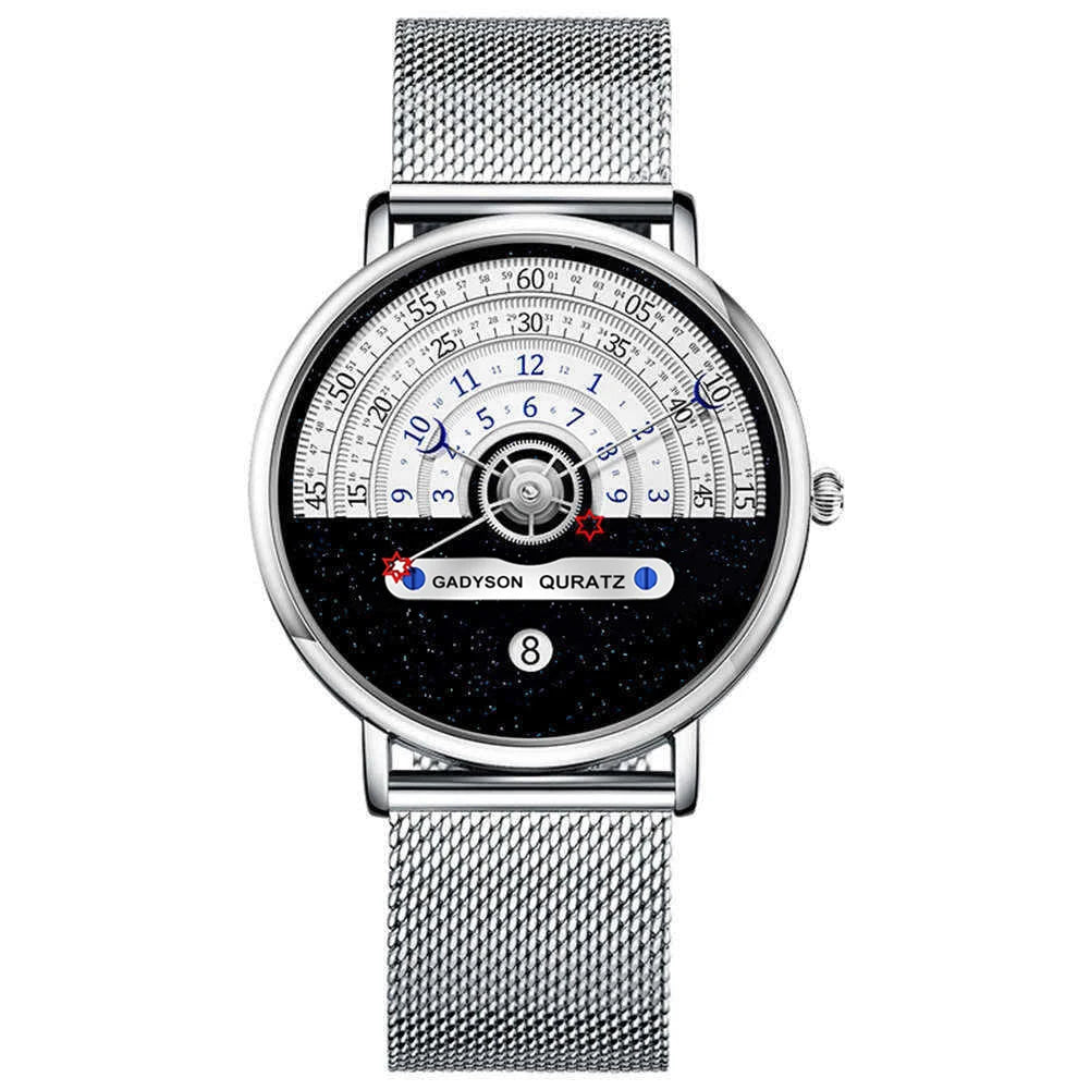 Men's Business Quartz Watch — Fashionable Stainless Steel Wristwatch with Auto Date