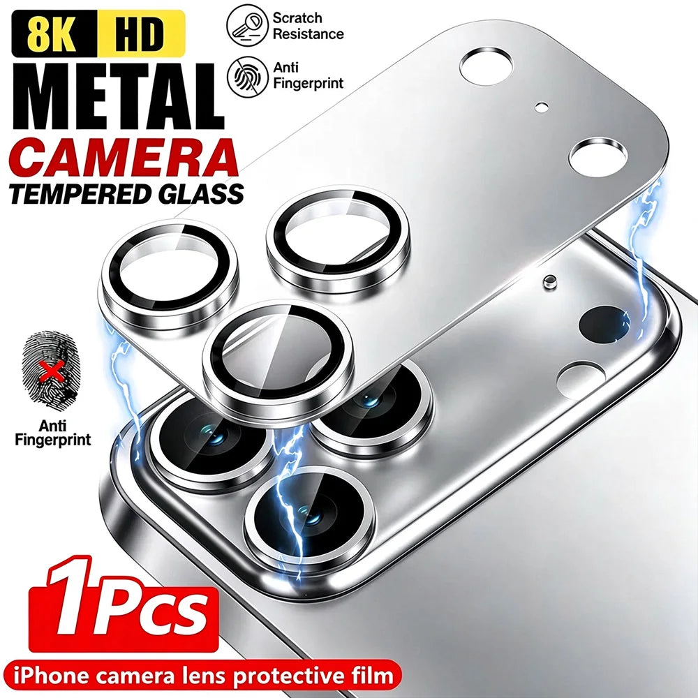 NNBILI Metal Glass Camera Lens Protector — Durable Lens Cover Accessory