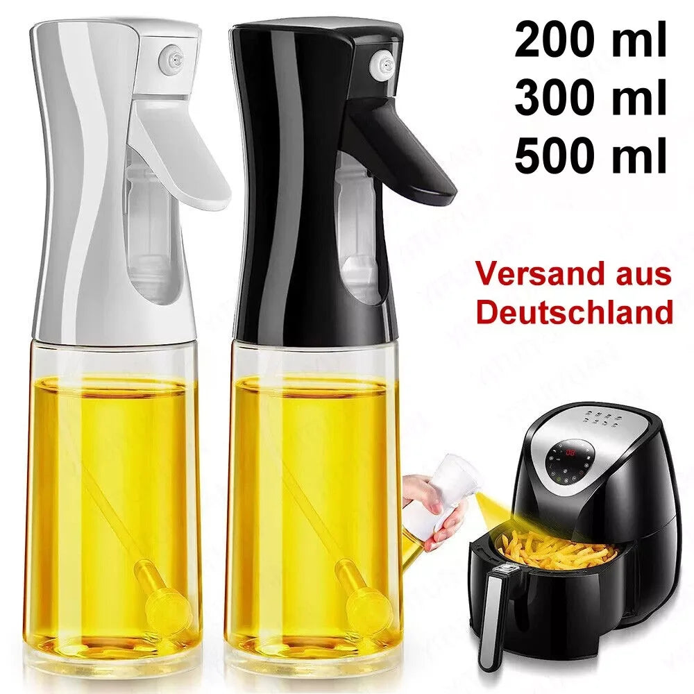 Oil Spray Dispenser Bottle — Reusable Mist Sprayer for Cooking & BBQ