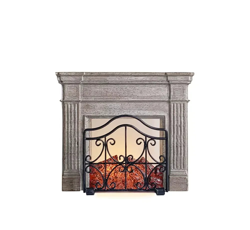 European Style Iron Dollhouse Bed — Miniature Furniture Accessory Set