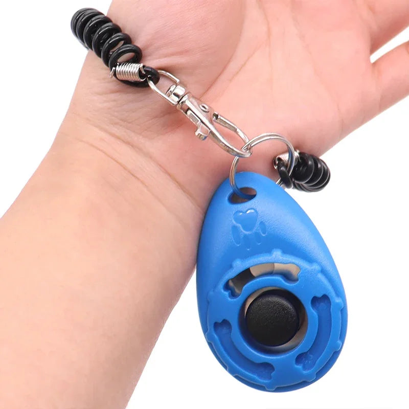 Pet Training Clicker — Ergonomic Reward Tool with Wrist Strap