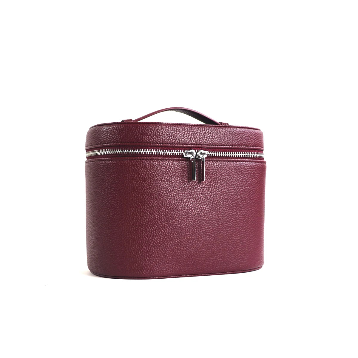Personalized PU Leather Cosmetic Bag — Large Capacity Travel Makeup Organizer