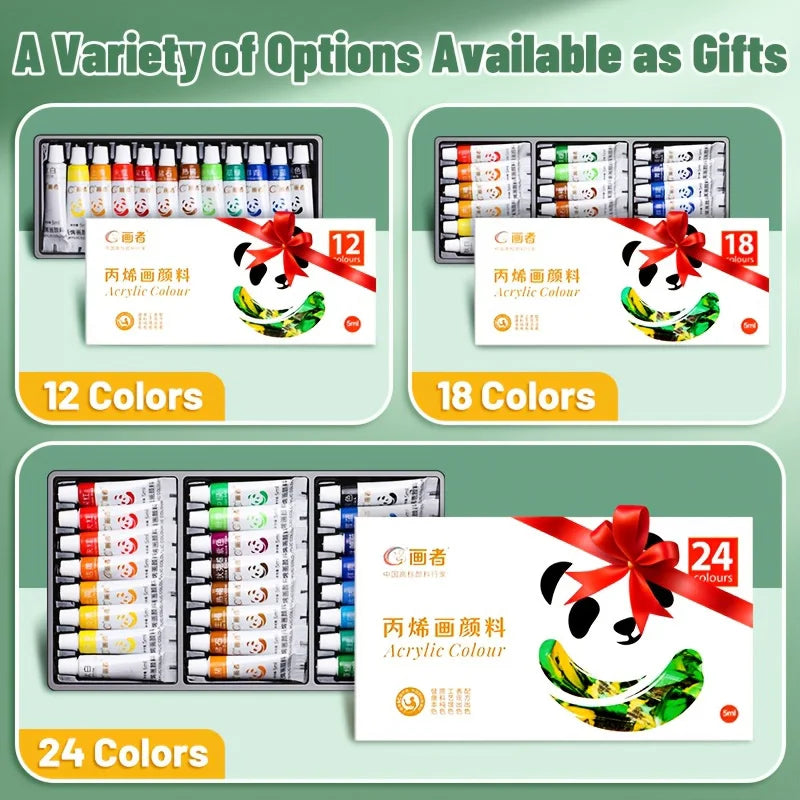 Vibrant Acrylic Paint Set — Non-Fading Colors for DIY Art Projects