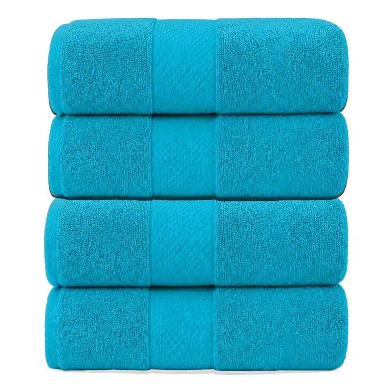 Oversized Cotton Bath Towel Set — Extra Large Absorbent Bath Sheets