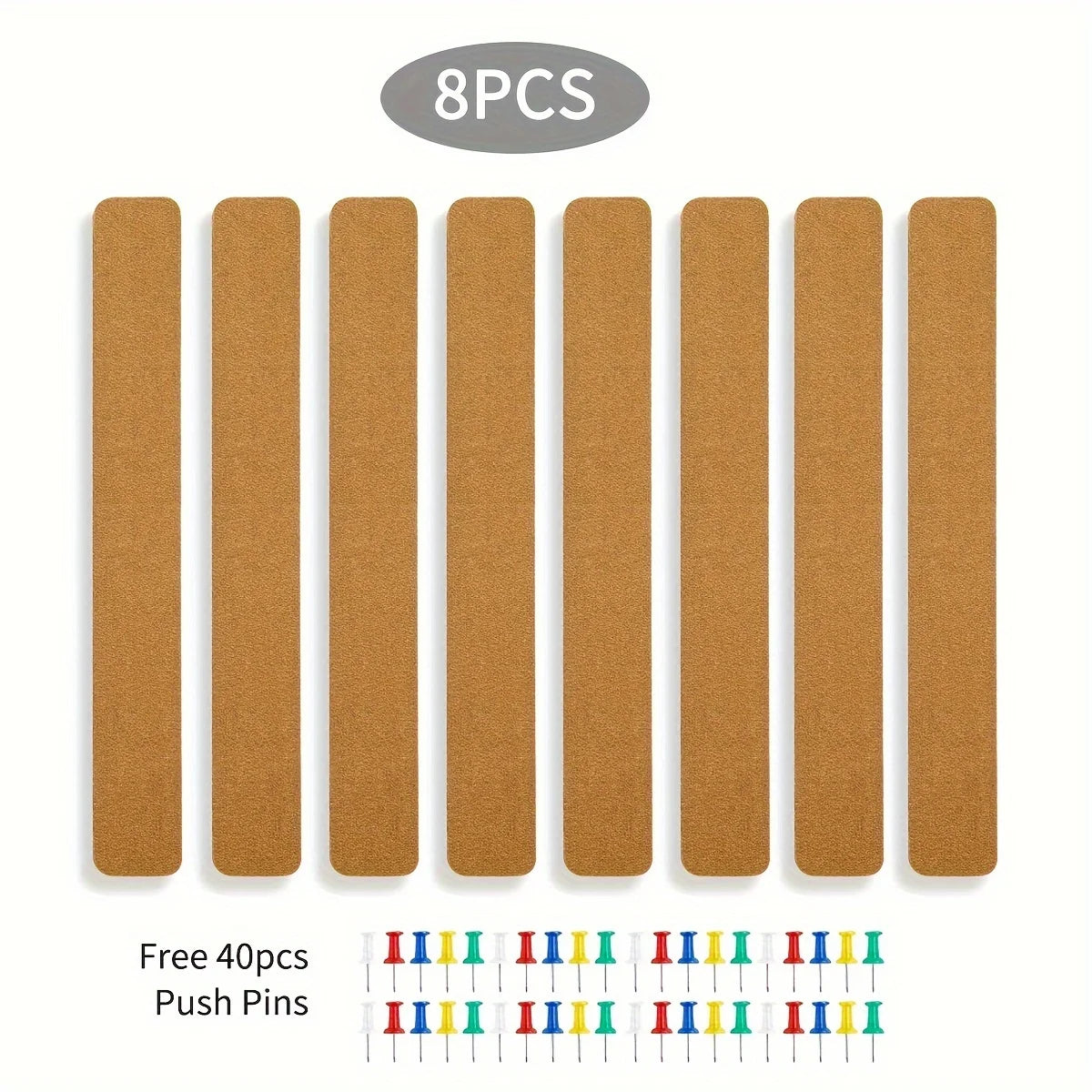 XD-TOPQC Self-Adhesive Cork Board Strips — Versatile Bulletin Board Accents
