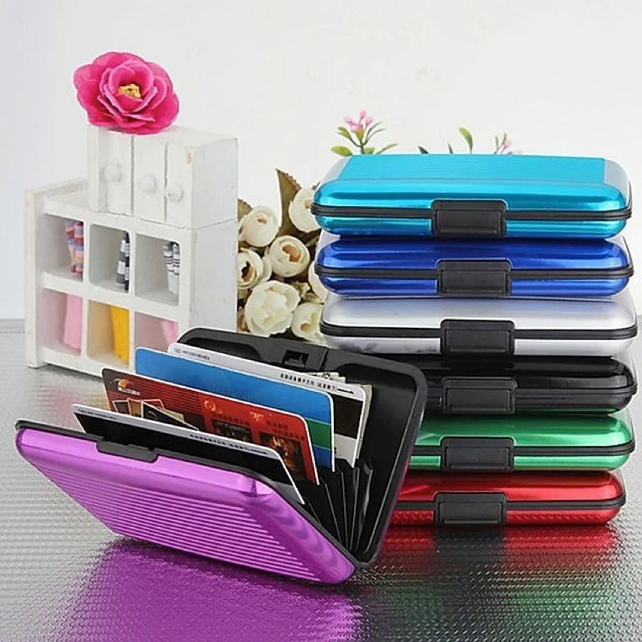 Slim Metal Card Wallet — Durable Protective Holder for Daily Use
