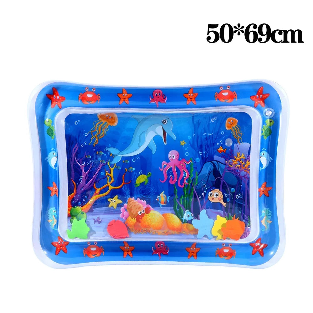Inflatable Water Sensory Play Mat — Ocean Theme Pet Activity Mat