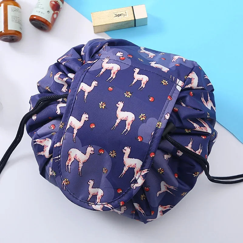 Drawstring Cosmetic Bag — Waterproof Travel Makeup Pouch & Organizer