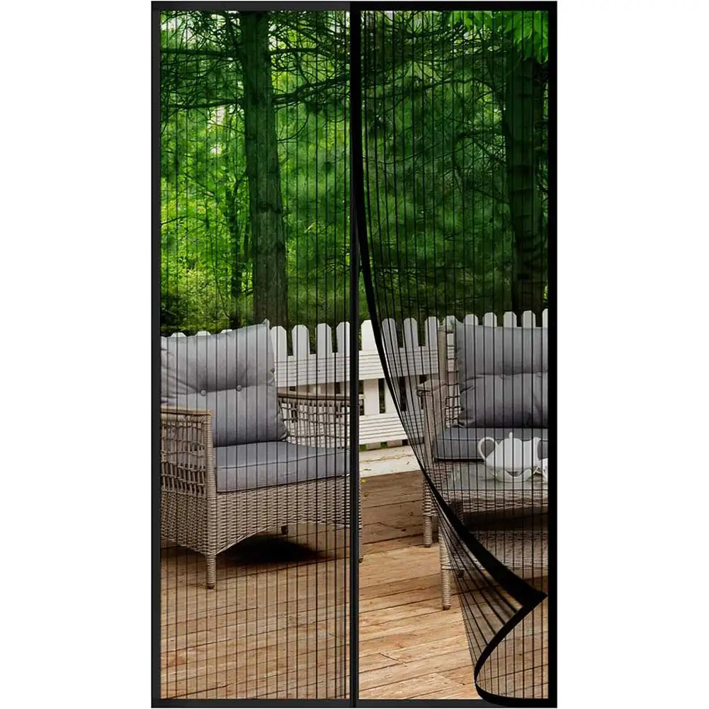 Magnetic Mesh Door Curtain — Automatic Closing Insect Screen