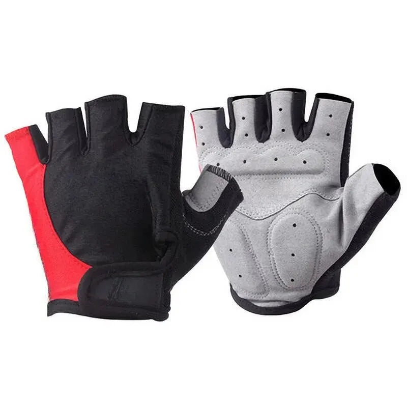 Half Finger Cycling Gloves — Breathable Anti-Slip Sports Mitts