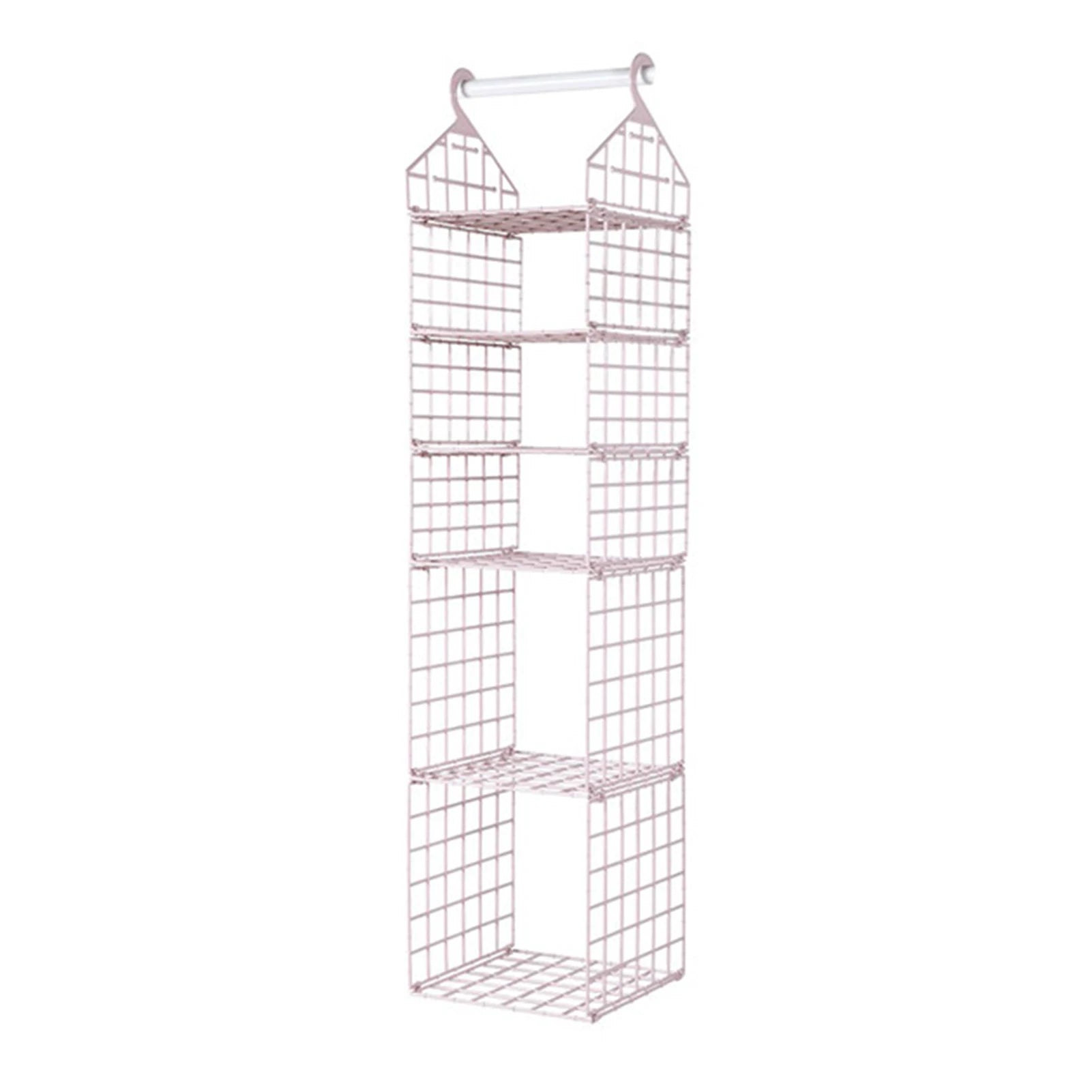 Aihogard Foldable Hanging Closet Organiser — Multi-Tier Wardrobe Storage Basket