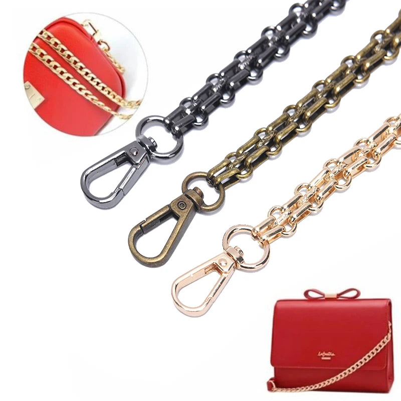 Metal Chain Shoulder Strap — Detachable Replacement for Handbags and Purses