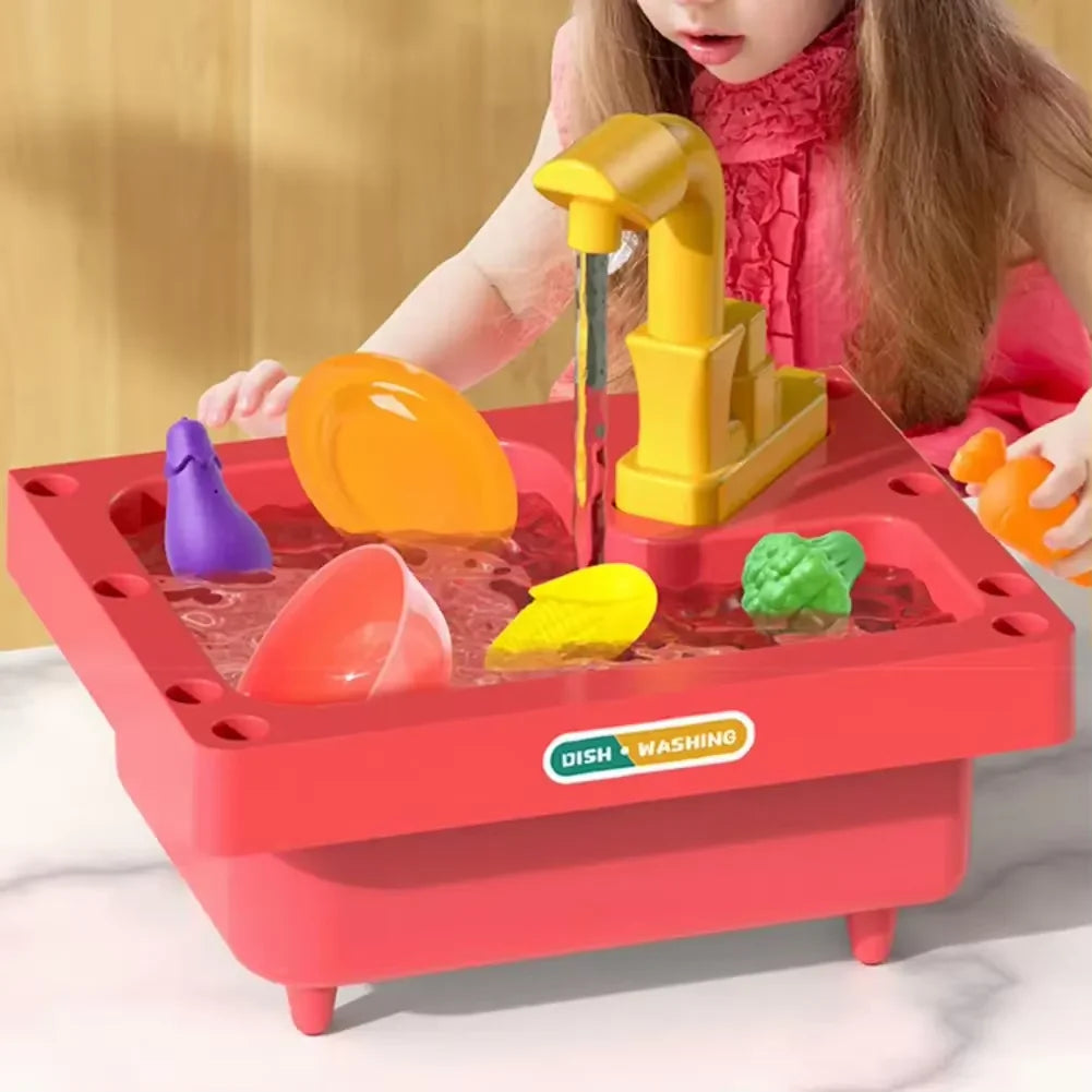 OUZEY Children's Kitchen Play Set — Educational Water Sink Toy