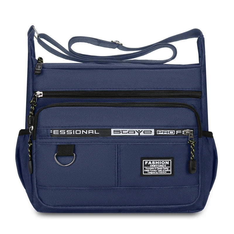 Men's Messenger Bag — Waterproof Oxford Crossbody Sling Pack