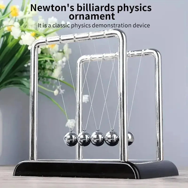 Newton's Cradle Physics Pendulum — Desktop Stress Relief Toy & Science Decor