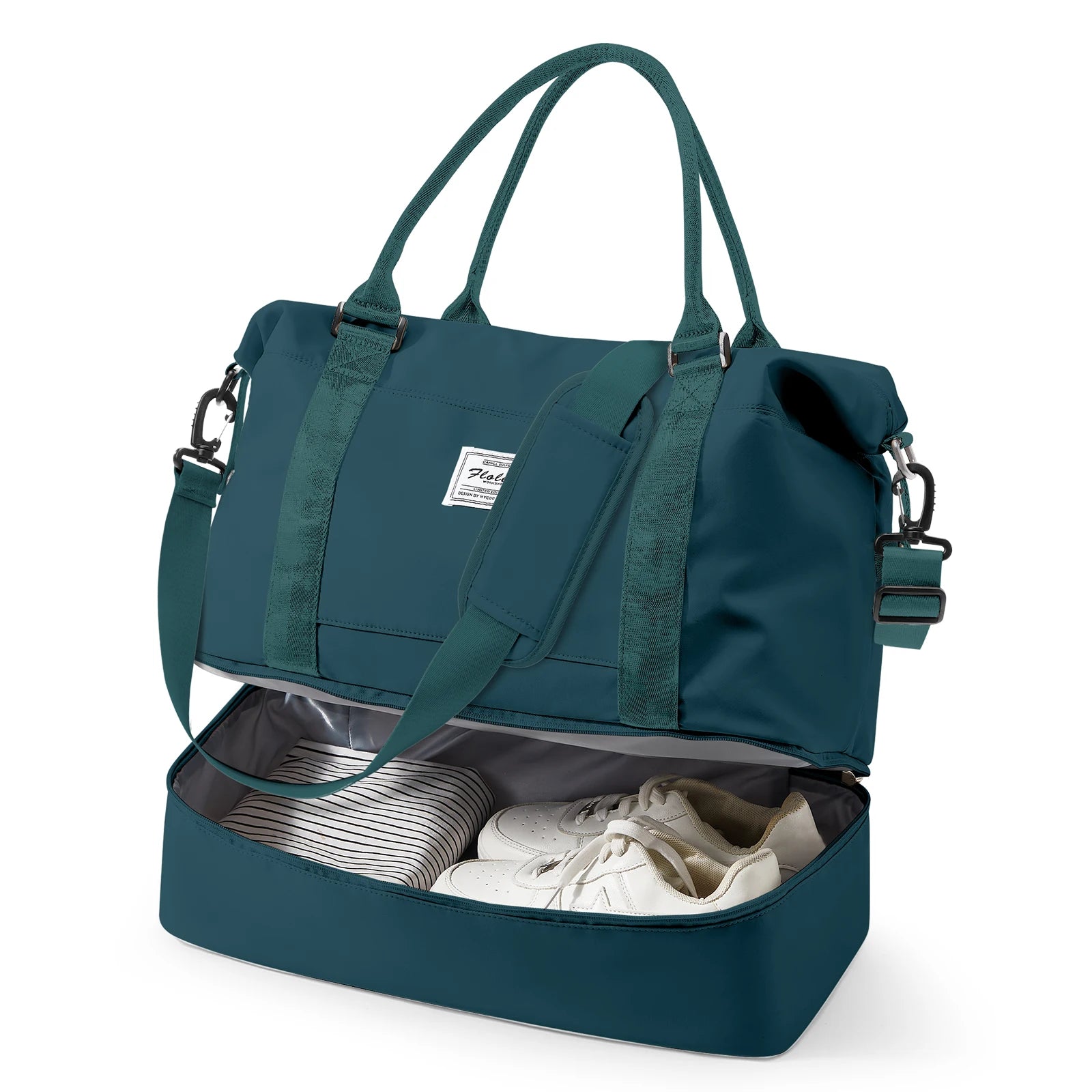 Fewchor Travel Duffel Bag — Expandable Gym Tote with Wet Pocket