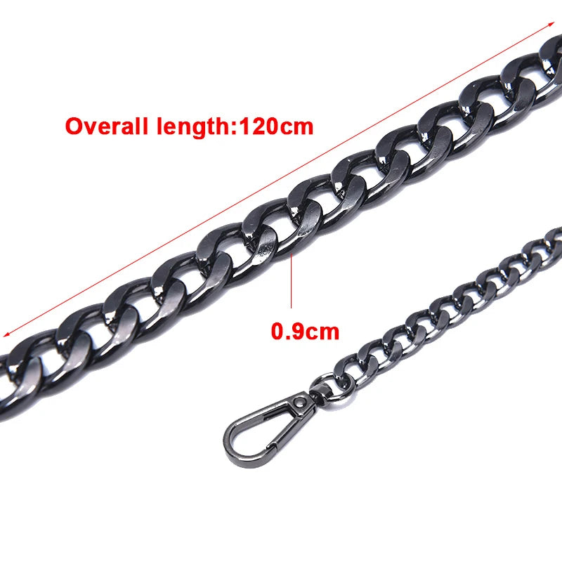 Metal Bag Strap Chain — Replacement Handle for Purses and Handbags