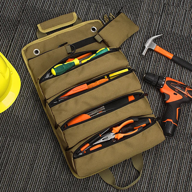 YTYIN Heavy Duty Tool Roll Bag — Waterproof Portable Organizer