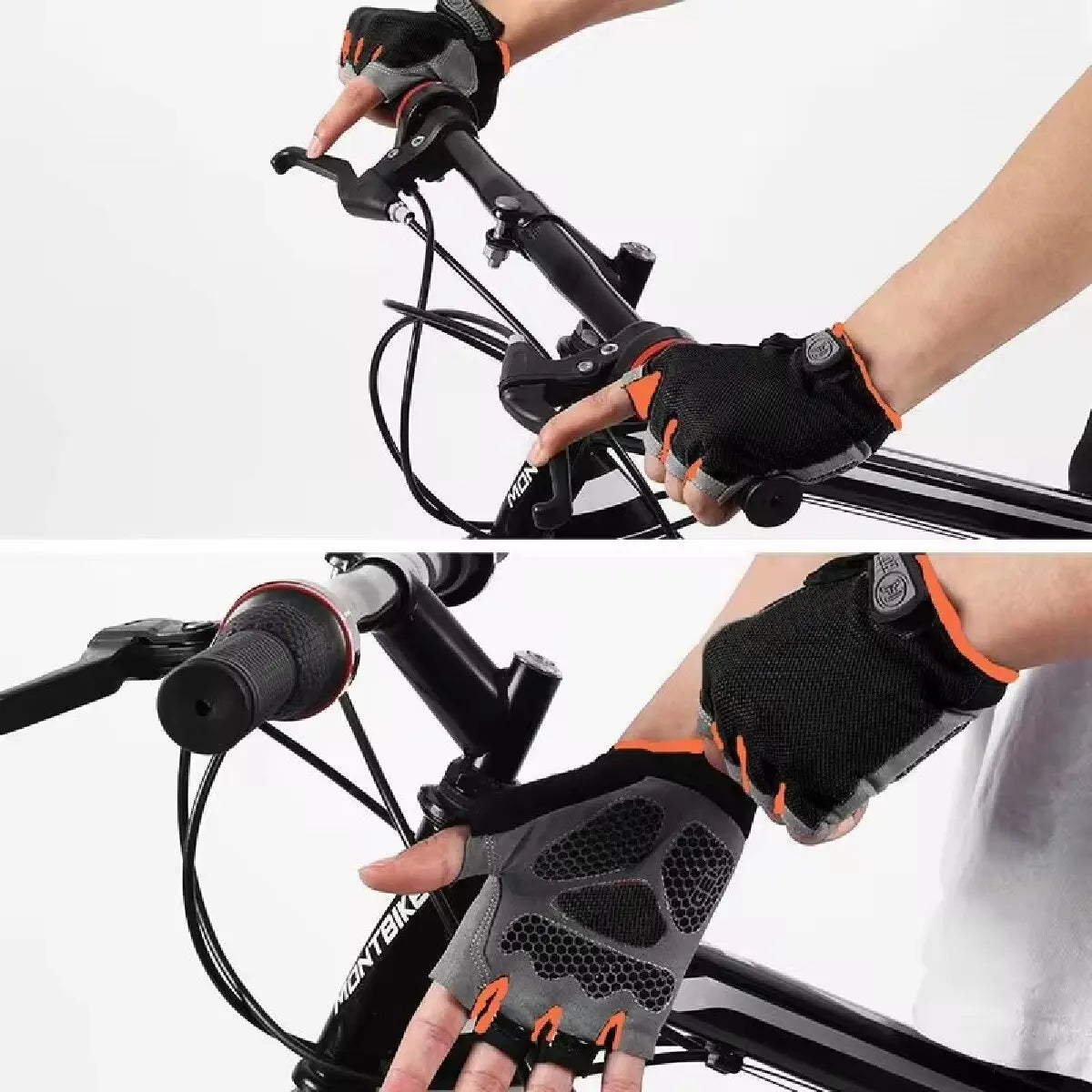 GAFASTWO Cycling Gloves — Breathable Shockproof Half Fingerless Mittens