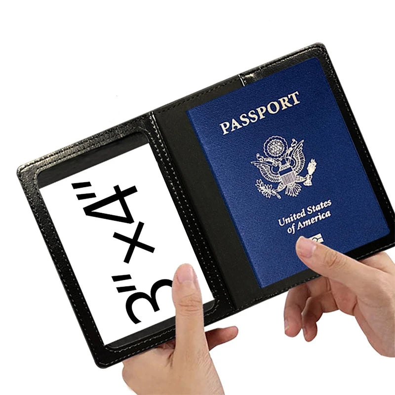 AEROCANDY Passport Holder — RFID Blocking Leather Travel Wallet