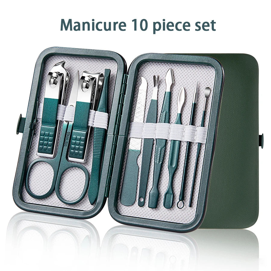 Professional Manicure and Pedicure Set — Complete Nail Care Kit in Portable Case