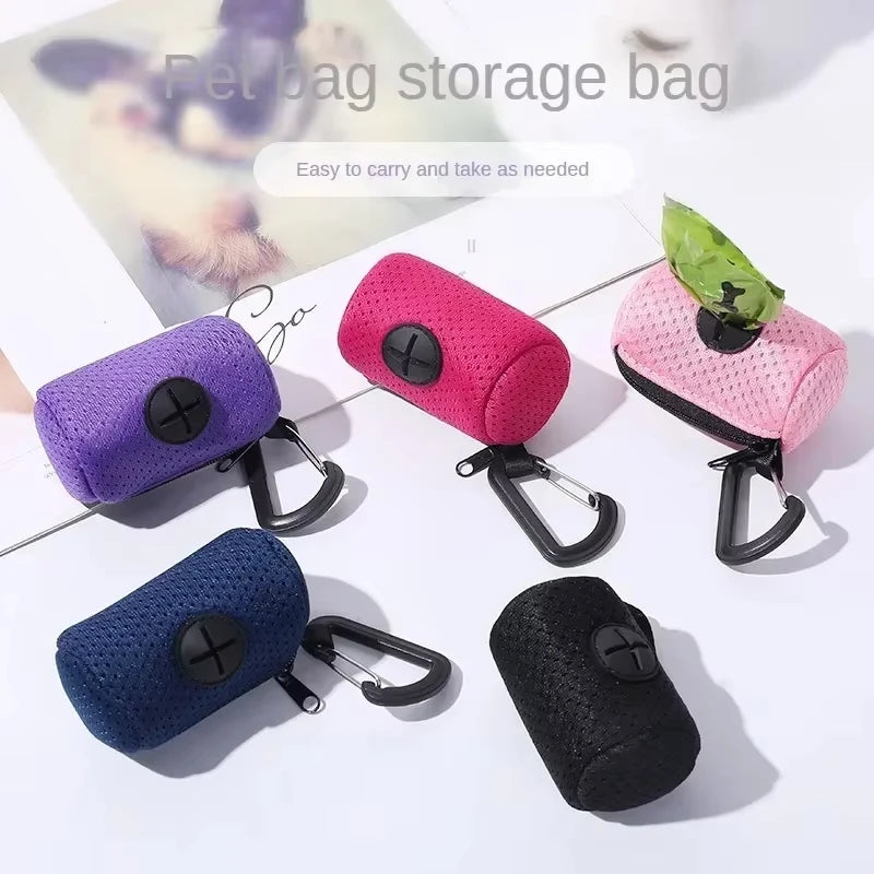 Hanging Dog Poop Bag Dispenser — Convenient Pet Waste Holder for Walks