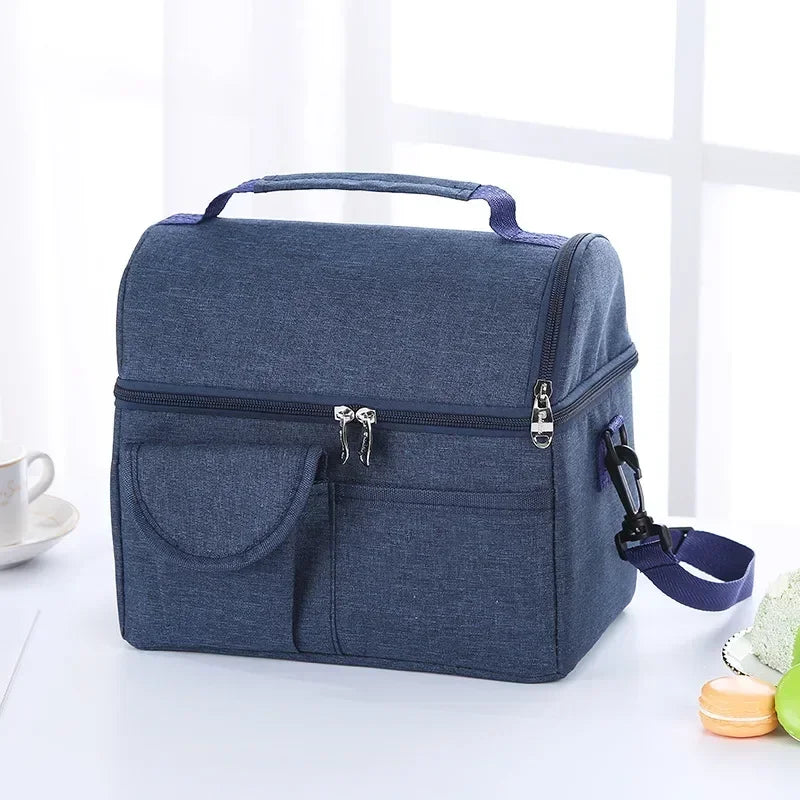 SMHXIANGQIANJIN Insulated Lunch Bag — 8L Thermal Cooler for Food & Drinks