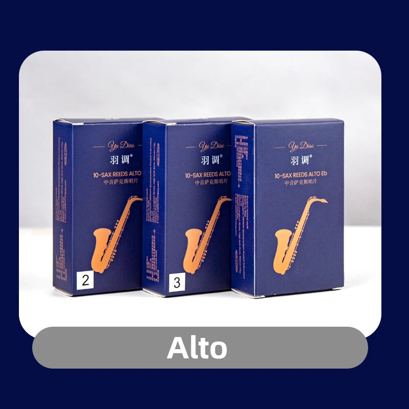 Saxophone Reeds — Natural Air-Dried Wood for Alto, Tenor, and Soprano