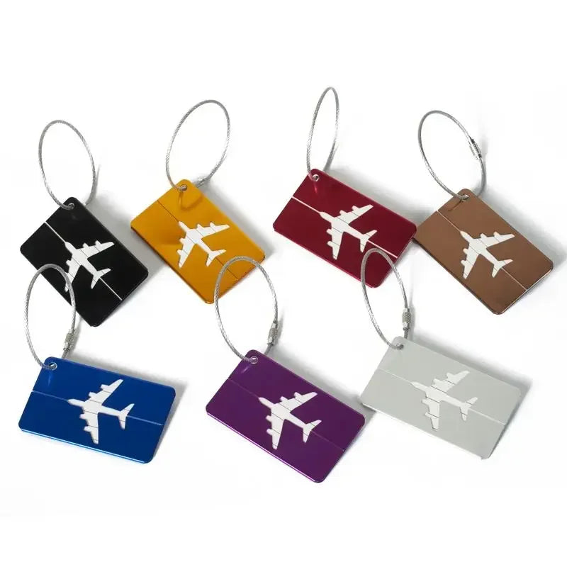 eTya Aluminum Alloy Luggage Tag — Durable Suitcase ID Holder for Travel