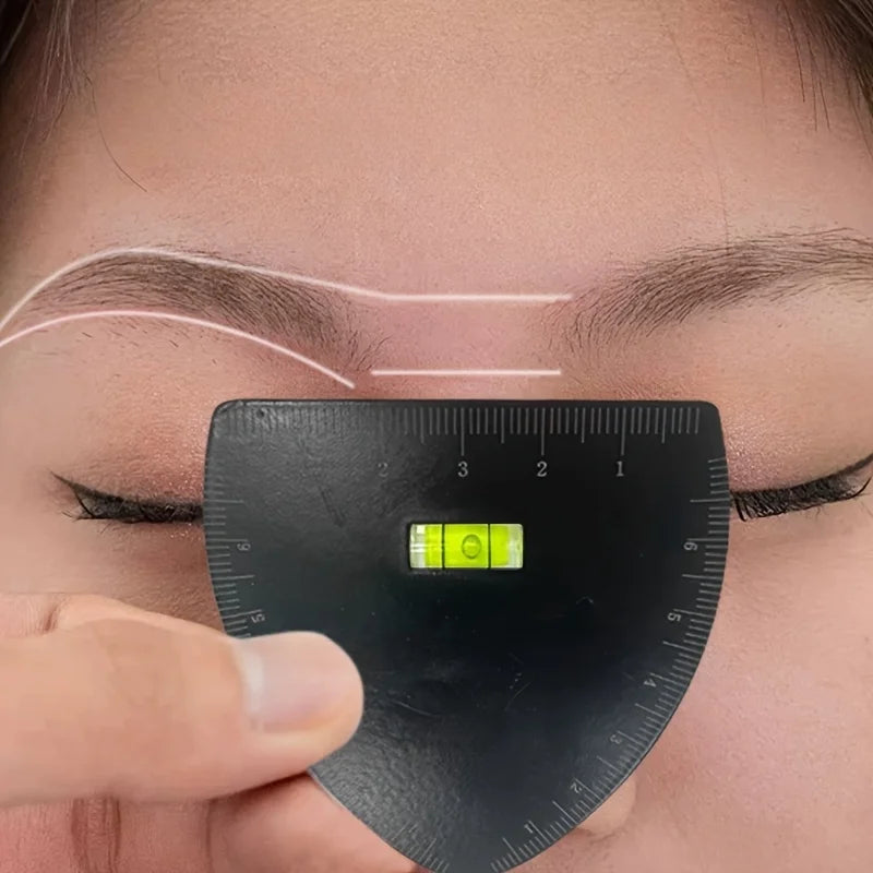 ZXZZS Eyebrow Stencil Kit — Precision Shaping Templates with Measuring Ruler