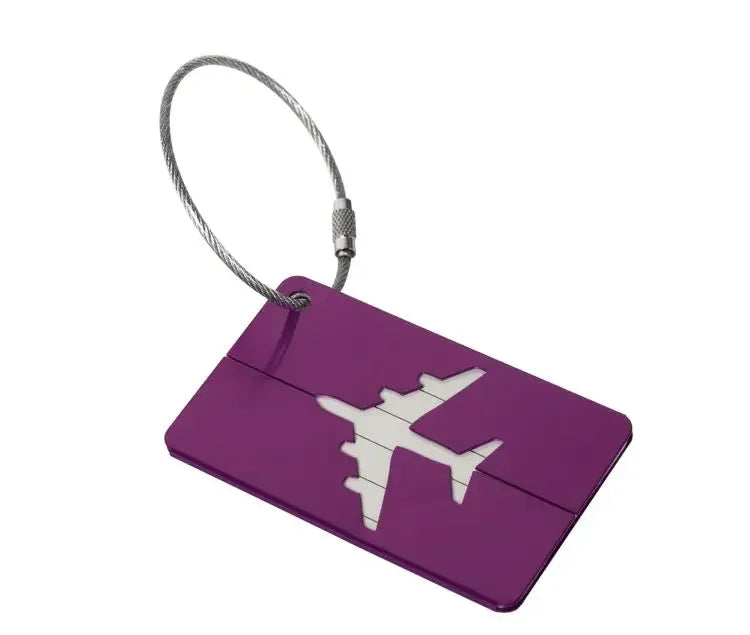 eTya Aluminum Alloy Luggage Tag — Durable Suitcase ID Holder for Travel