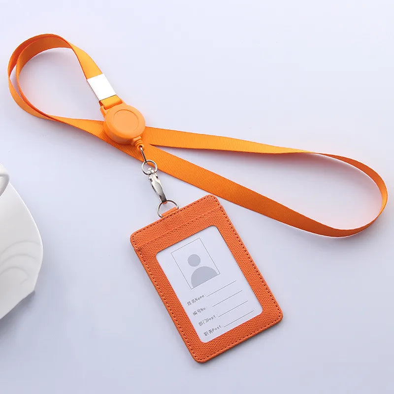 Retractable Lanyard and ID Card Holder Set — Professional Badge Accessory Kit