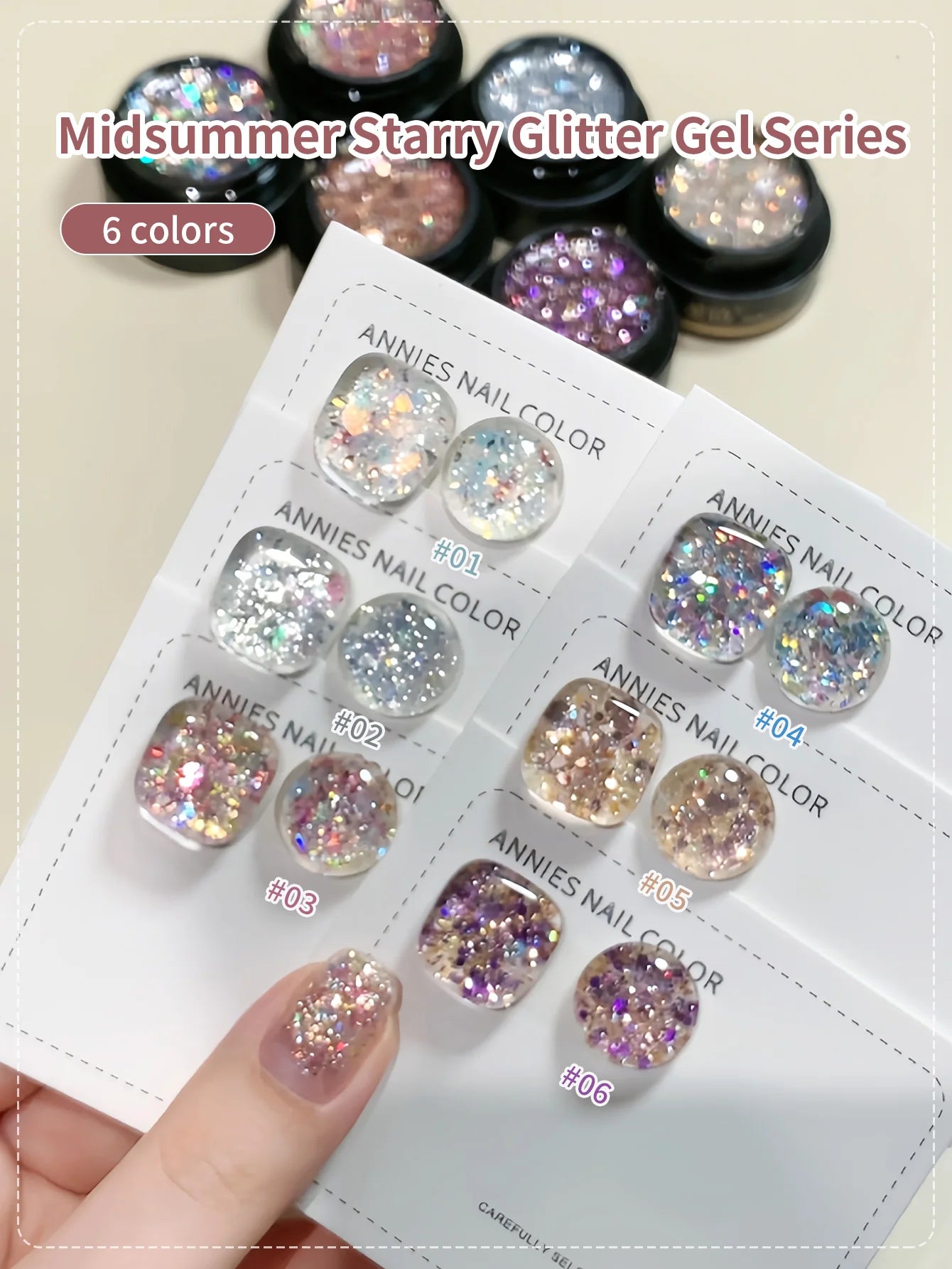 Chrome Platinum Glitter Gel Polish Kit — Shiny UV LED Soak Off Manicure Set