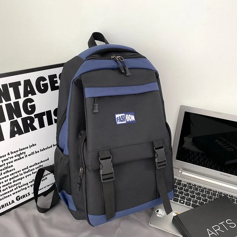 Large Capacity Business Backpack — Laptop Travel Bag with Oxford Fabric