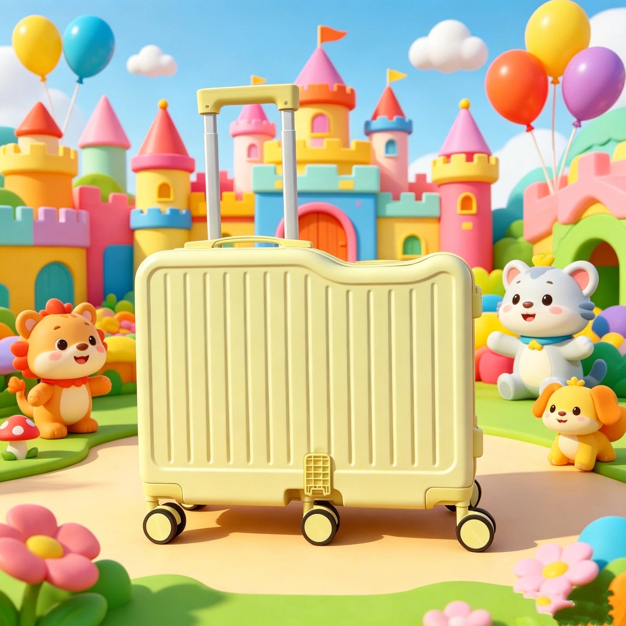 Children's Travel Suitcase — Durable Luggage with Password Lock