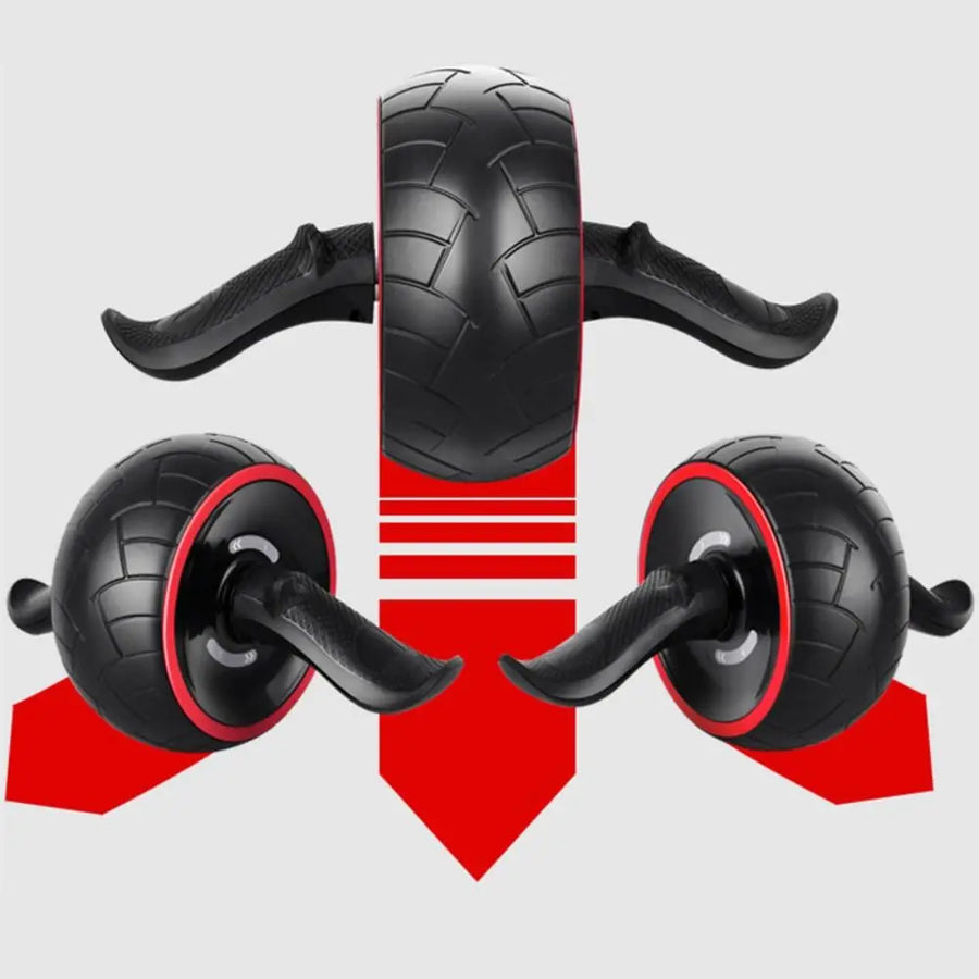 Rebound Spring Assist Ab Roller — Core Strength Training Wheel with Brake