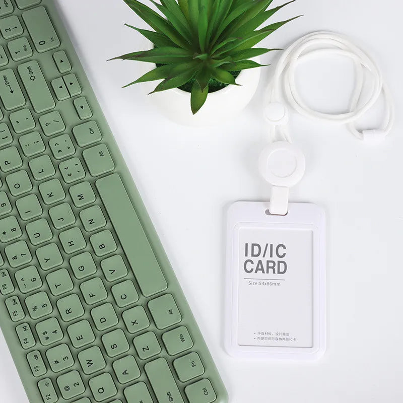 Retractable Badge Holder — Adjustable ID Card Pendant with Reel