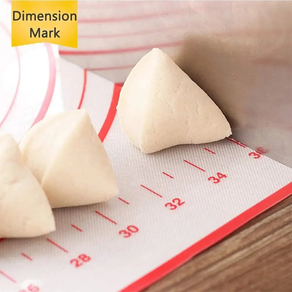 buyyes Silicone Baking Mat — Non-Stick Dough Kneading Pad for Pizza & Pastry