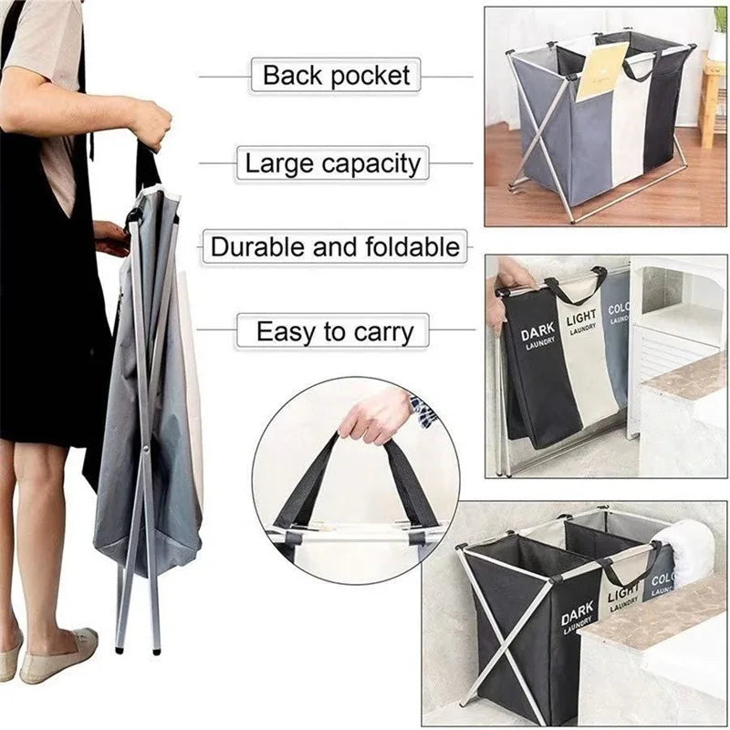 Foldable Laundry Storage Bag — Waterproof Oxford Fabric Organizer