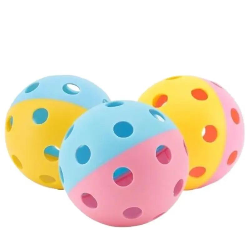 Indoor Pickleball Training Balls — Durable Plastic Hollow Sport Balls