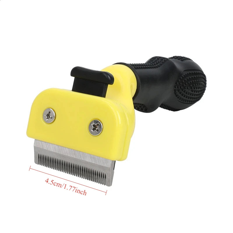 Pet Hair Remover Brush — Professional Grooming Comb for Dogs and Cats