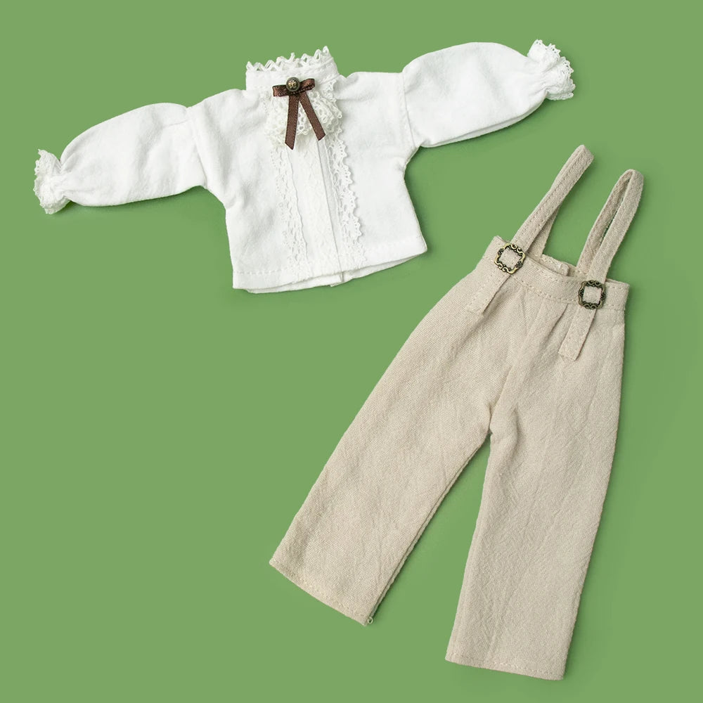 XiDonDon Off-Shoulder Top and Wide-Leg Pants Set — Trendy Doll Outfit