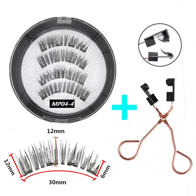 Anlinnet Magnetic False Eyelashes — Glue-Free 3D Handmade Lash Set