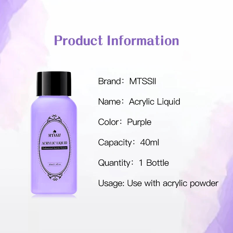 Mtssii Acrylic Liquid Monomer — Professional Nail Extension & Carving Tool