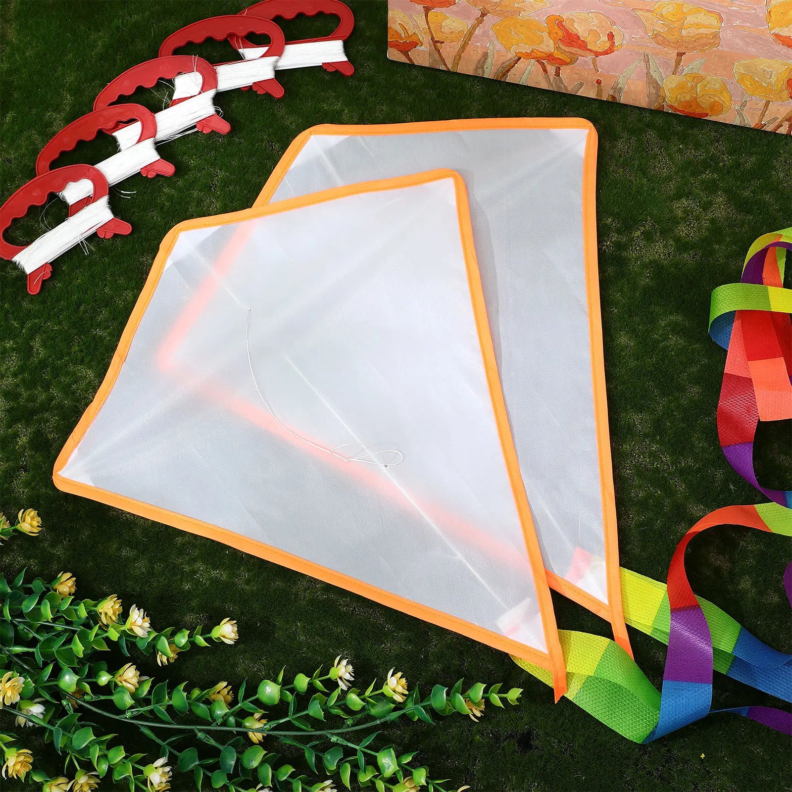 iBaseToy DIY Blank Kite Kit — Creative Art Painting & Outdoor Flying Set